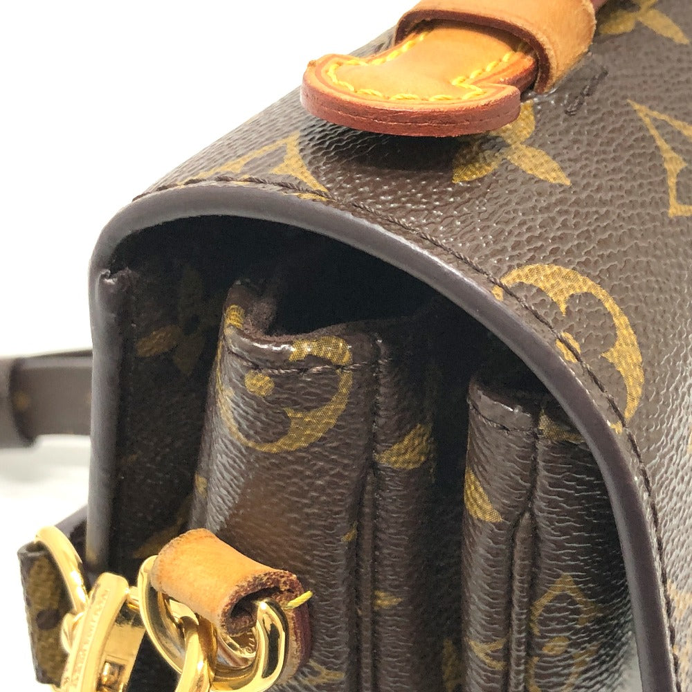 LOUIS VUITTON Handbag M40780 Monogram canvas Brown Monogram Pochette Metis MM Women Used Authentic