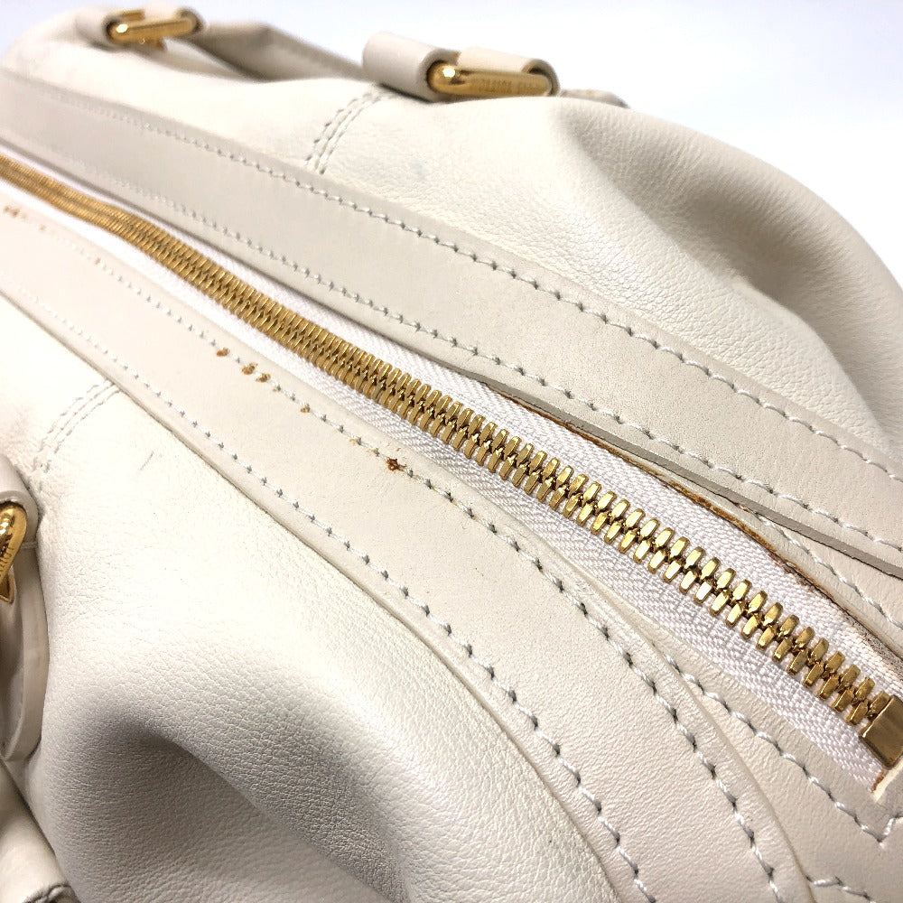 LOUIS VUITTON Boston Duffel bag Model number unknown leather white Sac Louis