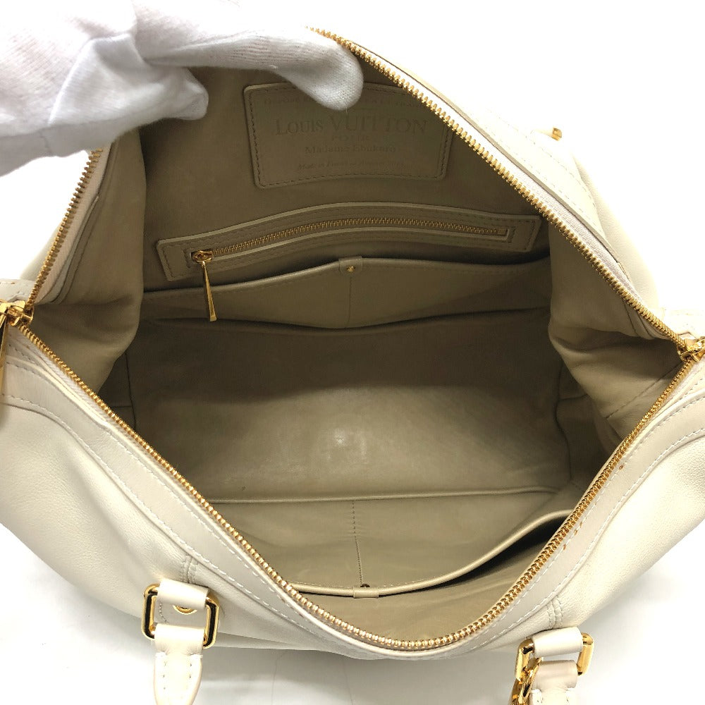 LOUIS VUITTON Boston Duffel bag Model number unknown leather white Sac Louis