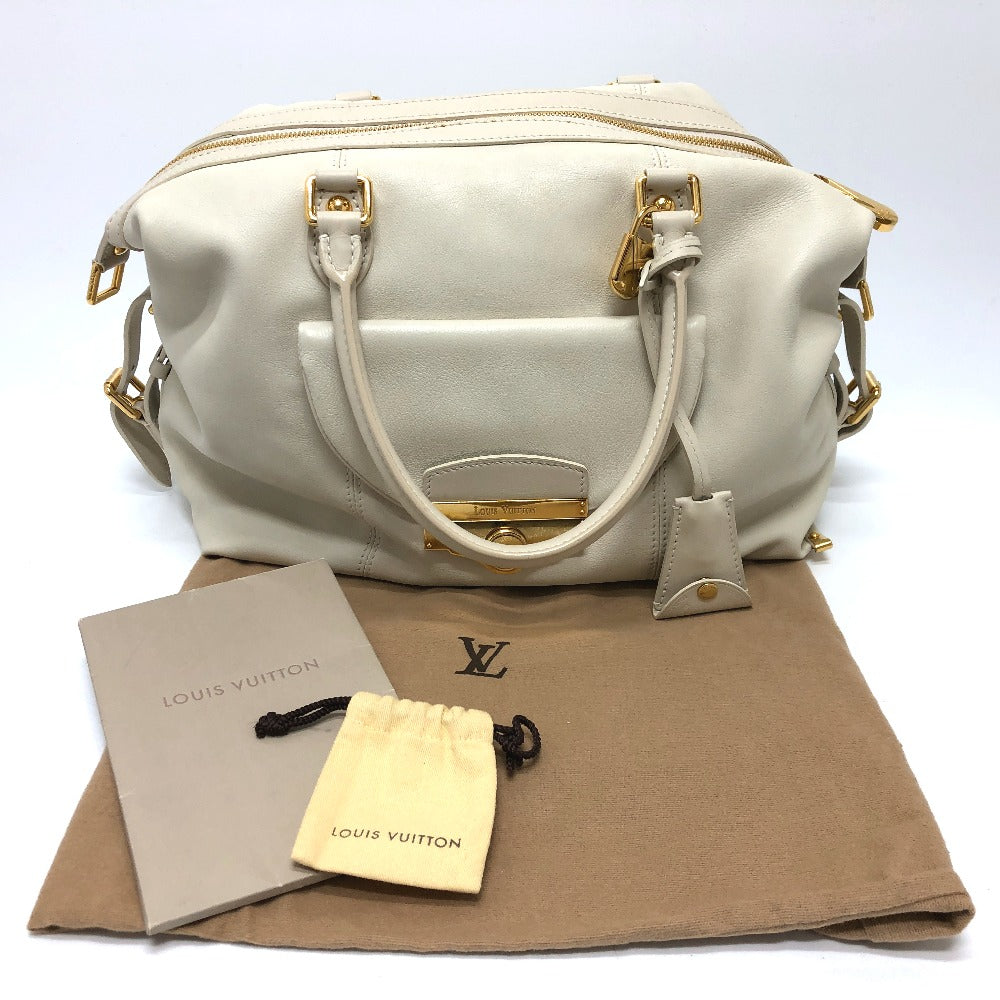 LOUIS VUITTON Boston Duffel bag Model number unknown leather white Sac Louis
