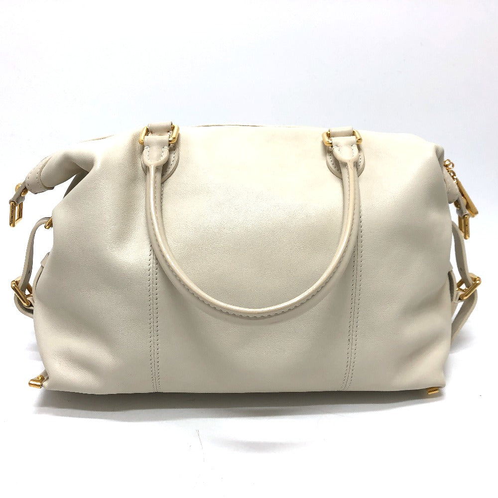 LOUIS VUITTON Boston Duffel bag Model number unknown leather white Sac Louis