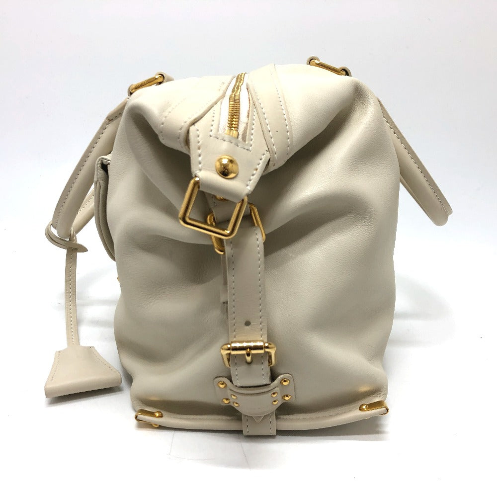 LOUIS VUITTON Boston Duffel bag Model number unknown leather white Sac Louis