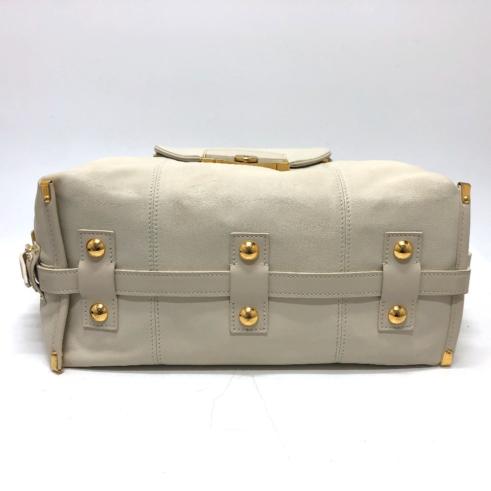 LOUIS VUITTON Boston Duffel bag Model number unknown leather white Sac Louis