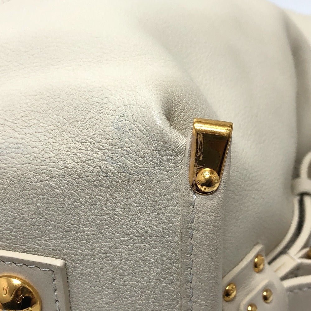 LOUIS VUITTON Boston Duffel bag Model number unknown leather white Sac Louis
