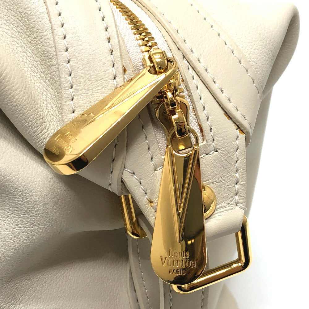 LOUIS VUITTON Boston Duffel bag Model number unknown leather white Sac Louis