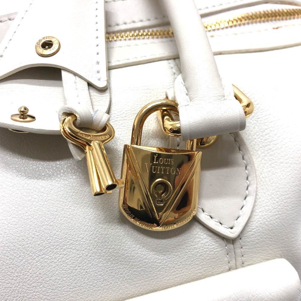 LOUIS VUITTON Boston Duffel bag Model number unknown leather white Sac Louis