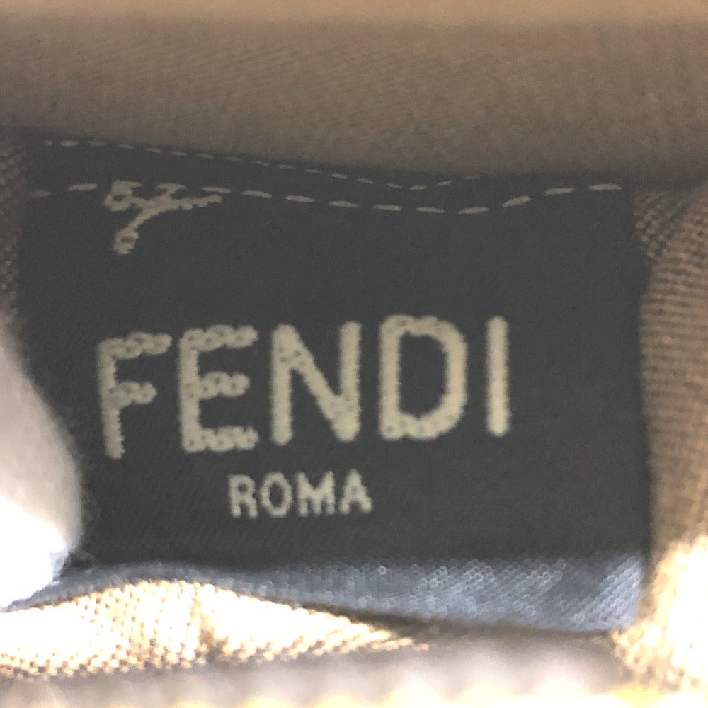 FENDI Bag charm 7AR706 leather yellow taco motif Coin case Women Used Authentic