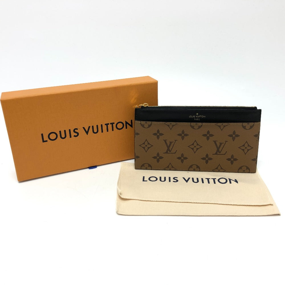 LOUIS VUITTON Pouch M80390 Monogram reverse canvas Brown Monogram reverse Slim perspective