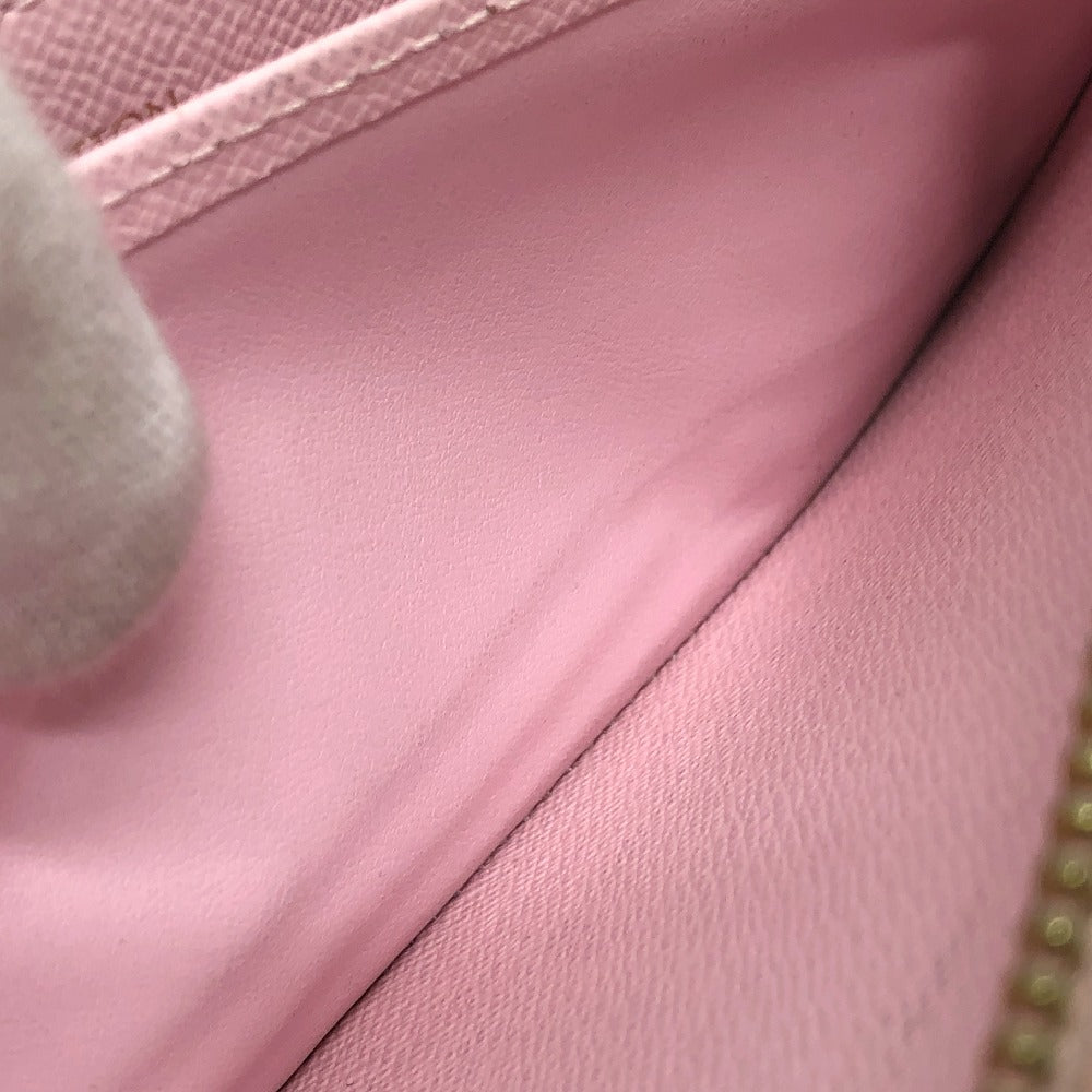 LOUIS VUITTON Long Wallet Purse M80361 Monogram canvas pink monogram visor pool Zippy wallet Women Used Authentic