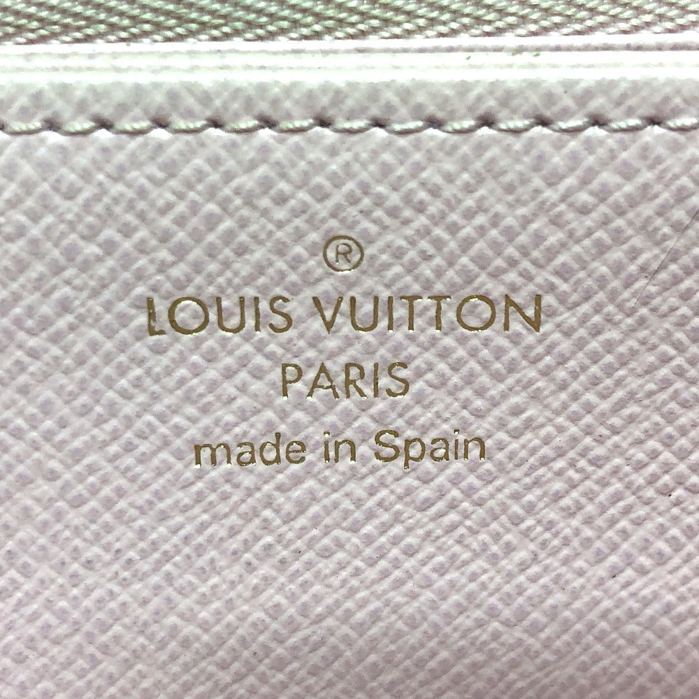 LOUIS VUITTON Long Wallet Purse M80361 Monogram canvas pink monogram visor pool Zippy wallet Women Used Authentic