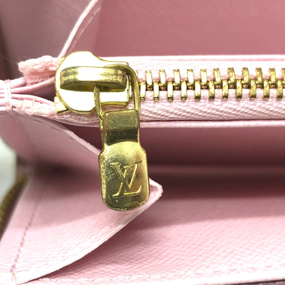LOUIS VUITTON Long Wallet Purse M80361 Monogram canvas pink monogram visor pool Zippy wallet Women Used Authentic