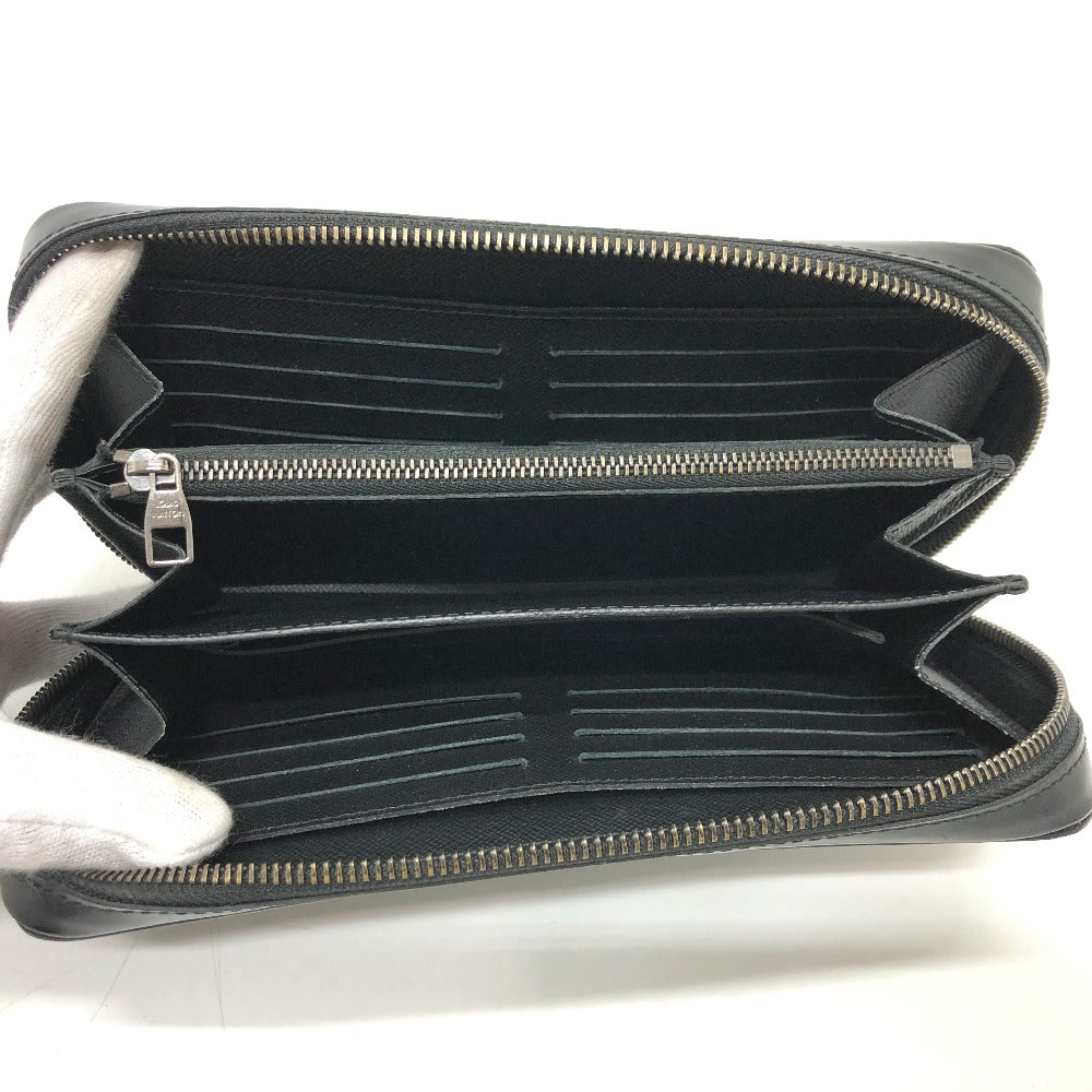 LOUIS VUITTON Long Wallet Purse M61698 Monogram Eclipse Canvas black Monogram Eclipse Zippy XL mens Used Authentic