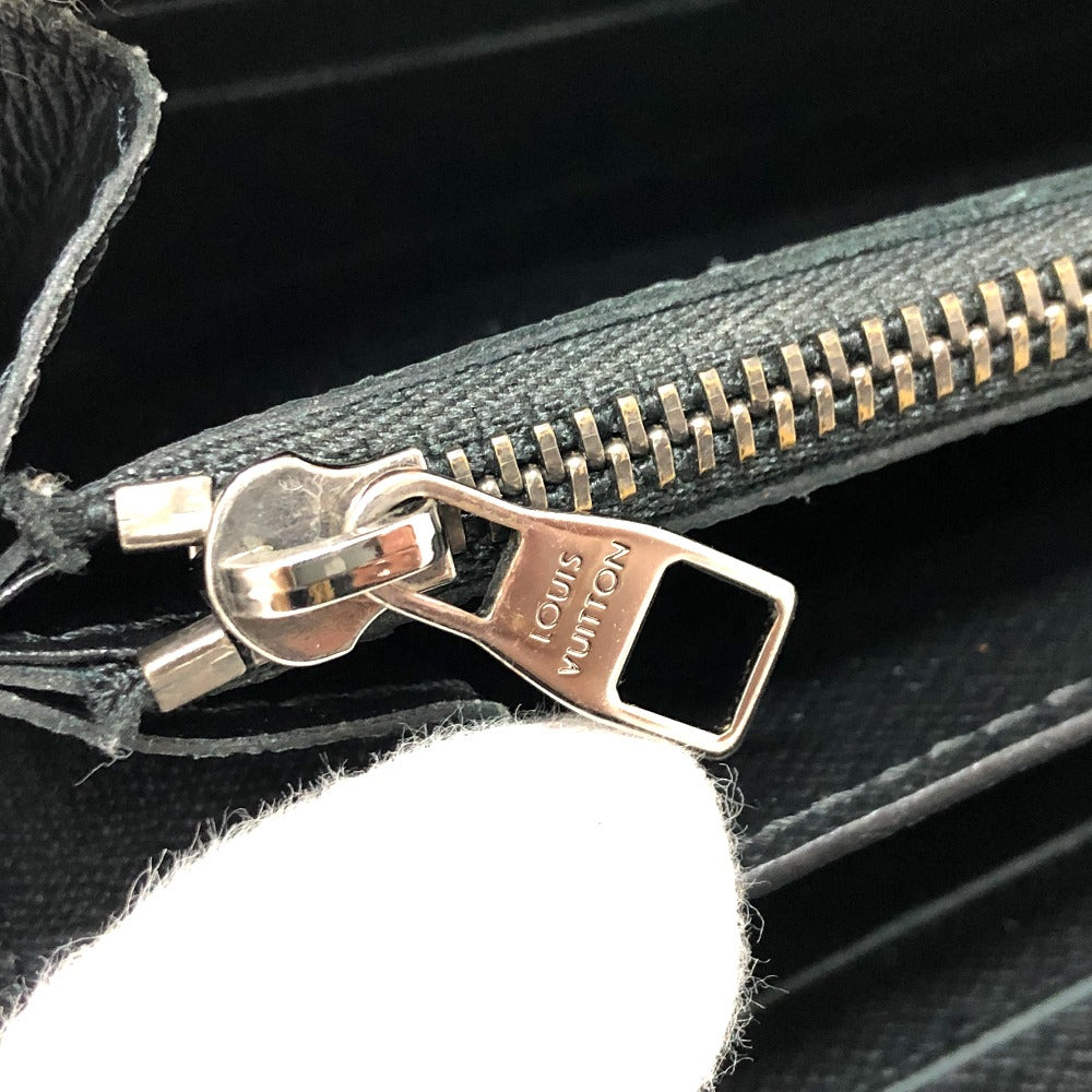 LOUIS VUITTON Long Wallet Purse M61698 Monogram Eclipse Canvas black Monogram Eclipse Zippy XL mens Used Authentic