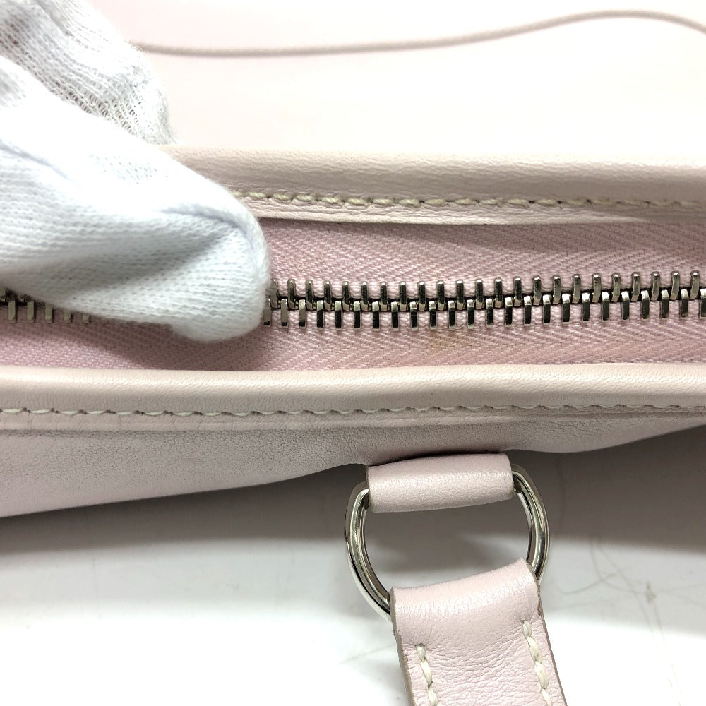 HERMES Shoulder Bag Vaux Swift pink Trim 35 Women Used Authentic