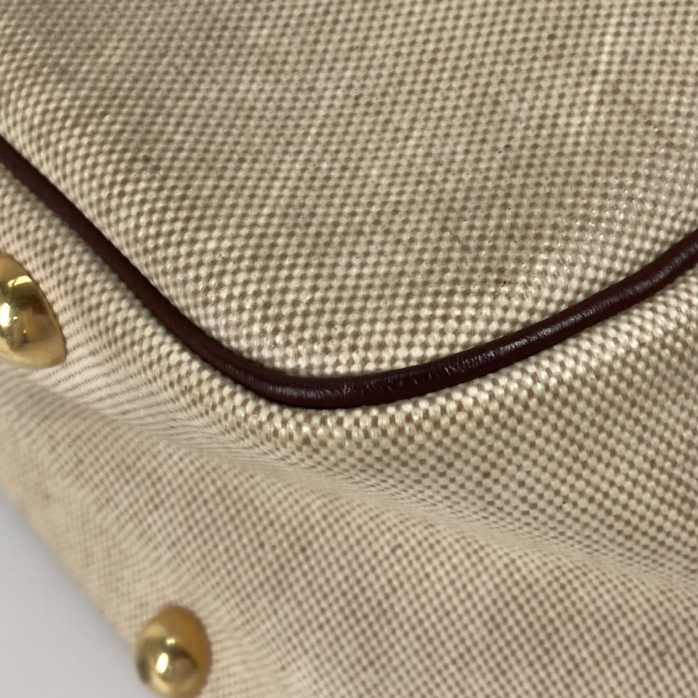 HERMES Shoulder Bag Toruash / Leather beige victoria square Women Used Authentic