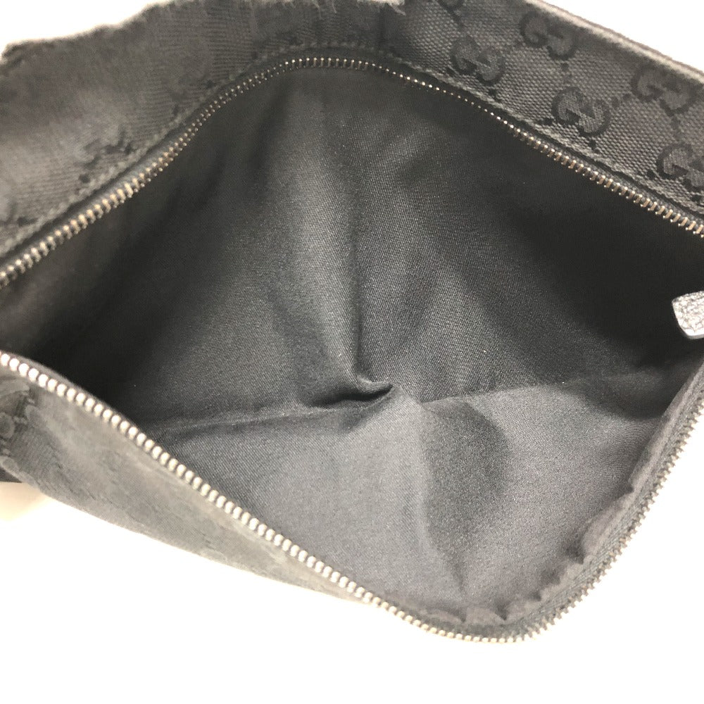 GUCCI Waist bag 28566 GG canvas / leather black GG Sling bag
