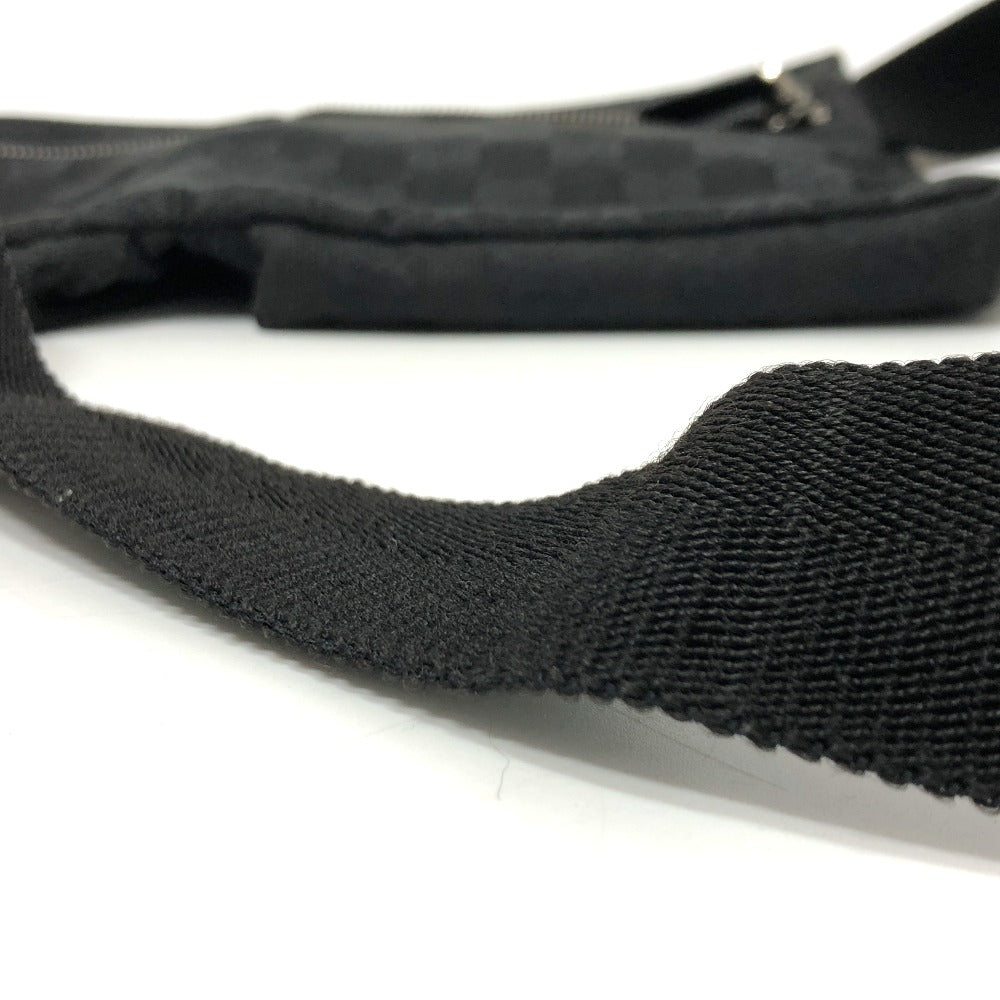 GUCCI Waist bag 28566 GG canvas / leather black GG Sling bag