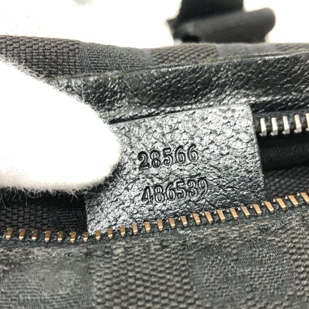 GUCCI Waist bag 28566 GG canvas / leather black GG Sling bag
