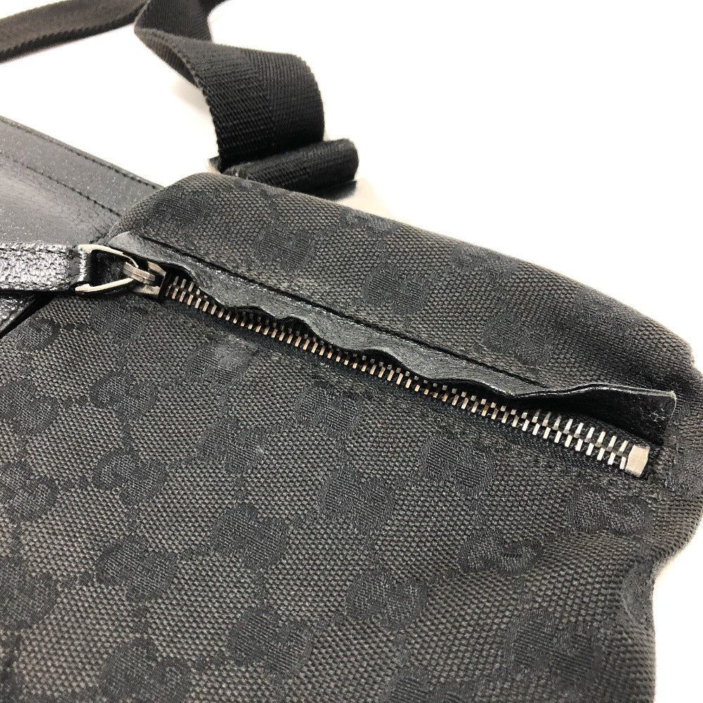 GUCCI Waist bag 28566 GG canvas / leather black GG Sling bag