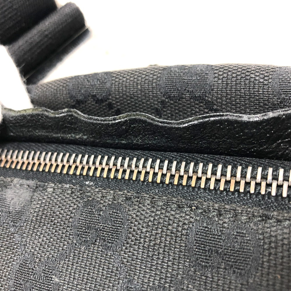 GUCCI Waist bag 28566 GG canvas / leather black GG Sling bag