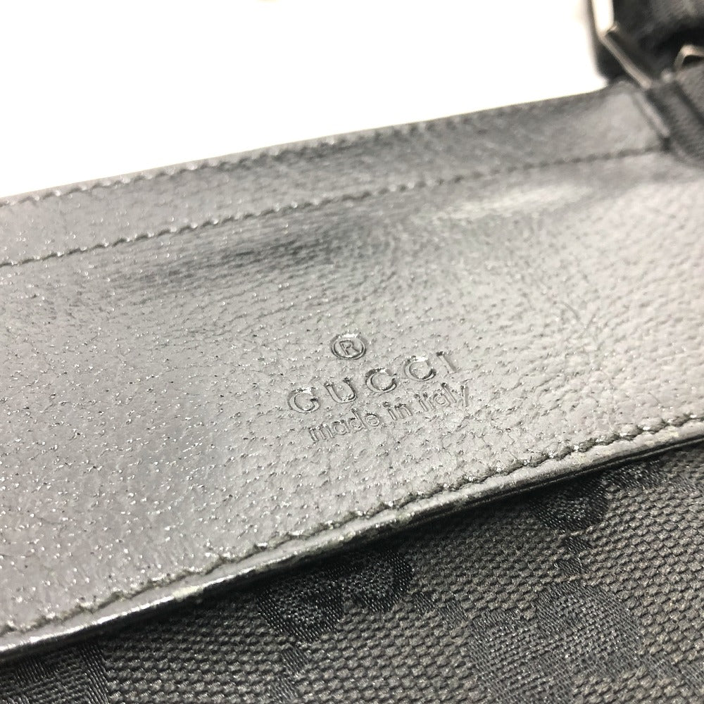GUCCI Waist bag 28566 GG canvas / leather black GG Sling bag