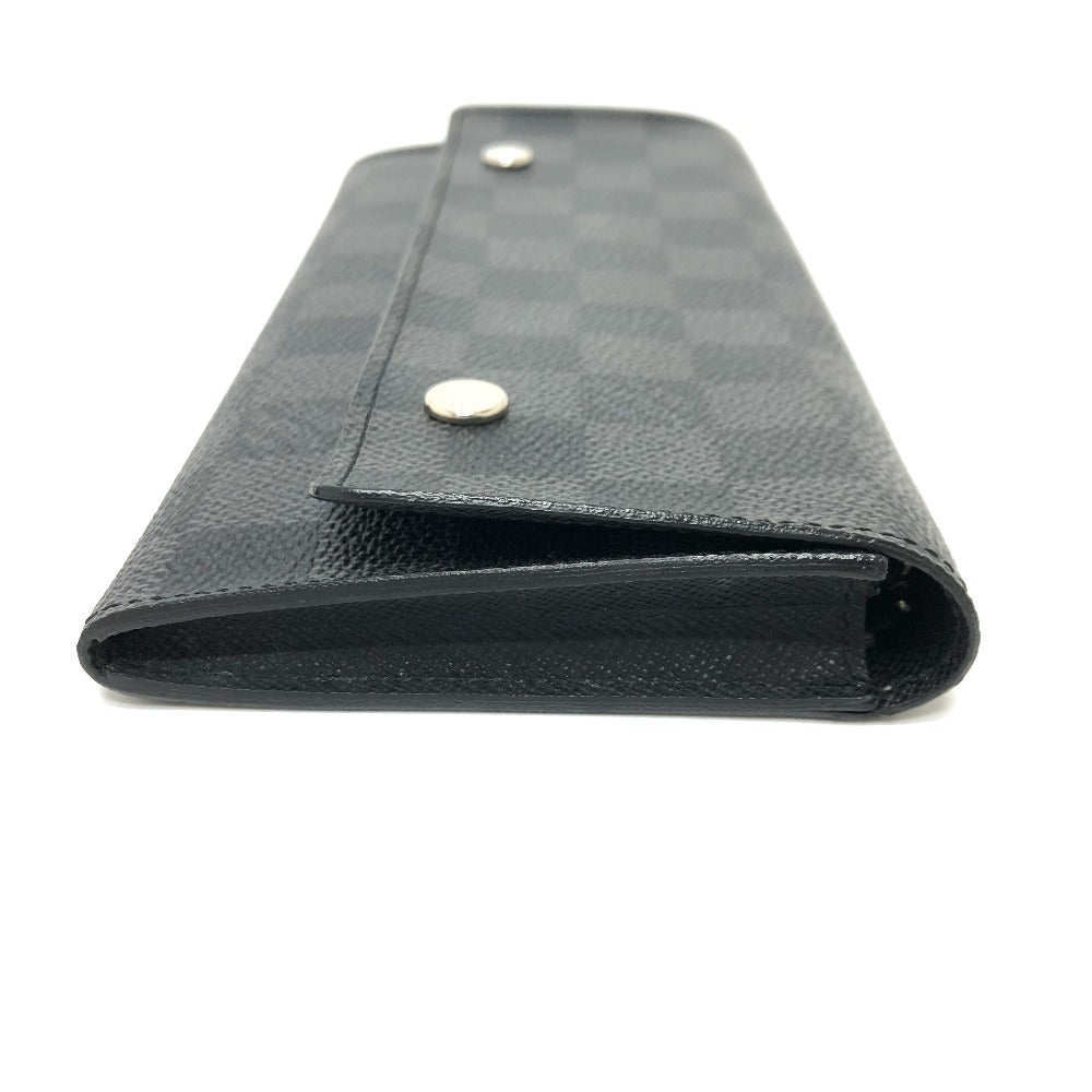 LOUIS VUITTON Long Wallet Purse N63084 Damier Grafitto Canvas black Damier Grafitte Portefeuille long modular