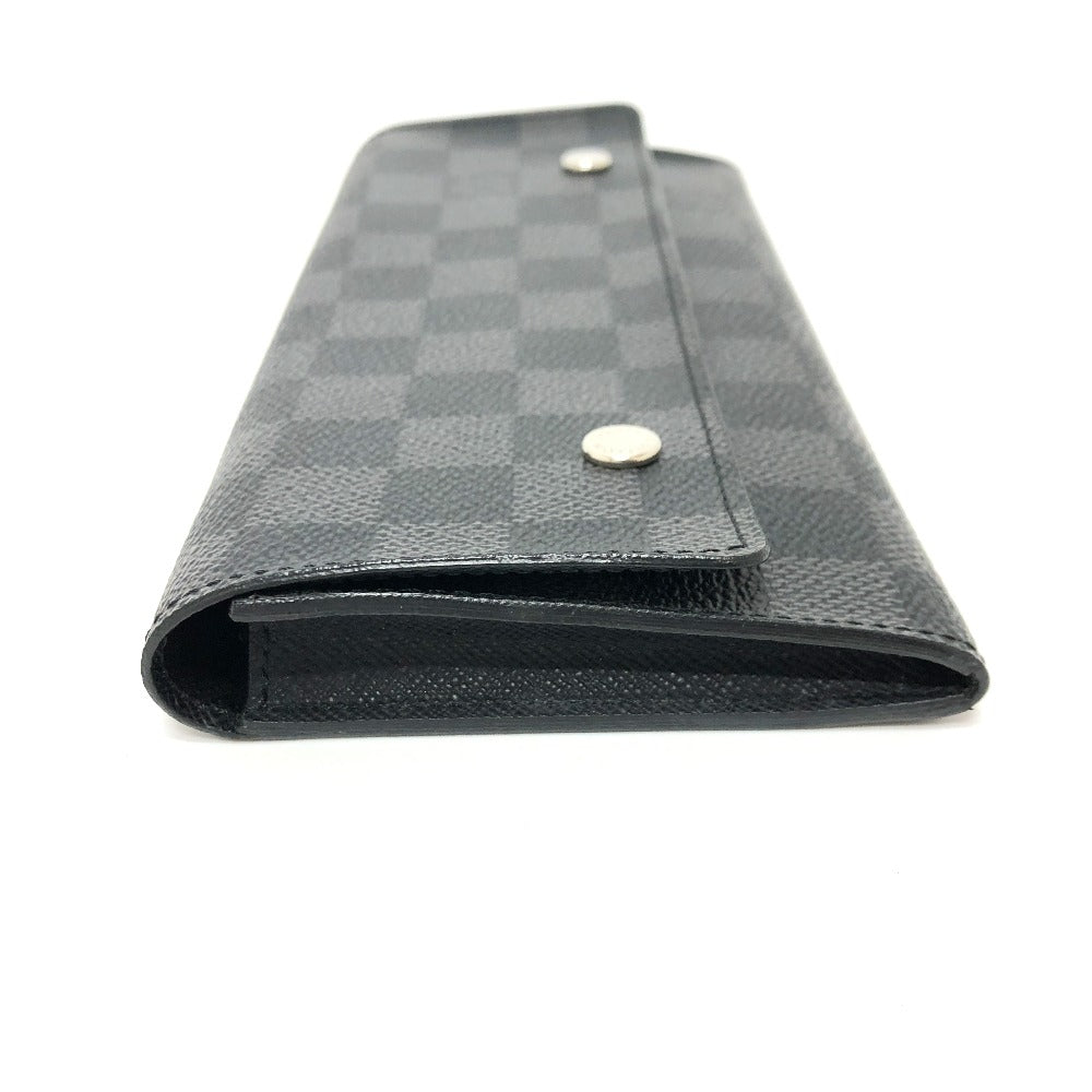LOUIS VUITTON Long Wallet Purse N63084 Damier Grafitto Canvas black Damier Grafitte Portefeuille long modular
