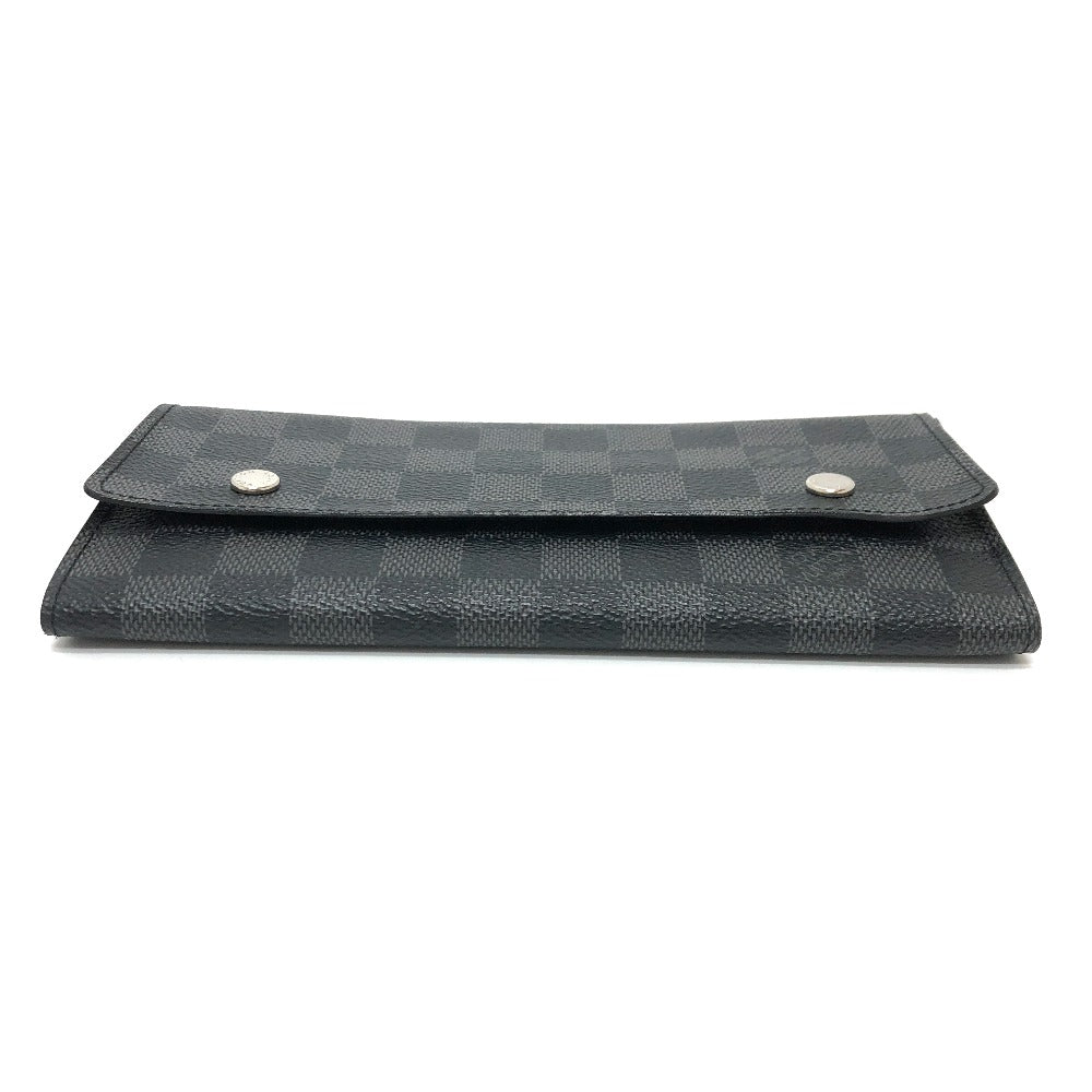 LOUIS VUITTON Long Wallet Purse N63084 Damier Grafitto Canvas black Damier Grafitte Portefeuille long modular