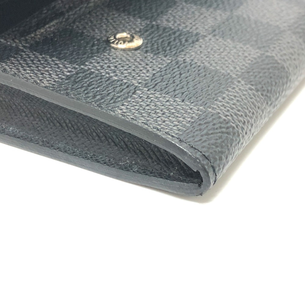 LOUIS VUITTON Long Wallet Purse N63084 Damier Grafitto Canvas black Damier Grafitte Portefeuille long modular
