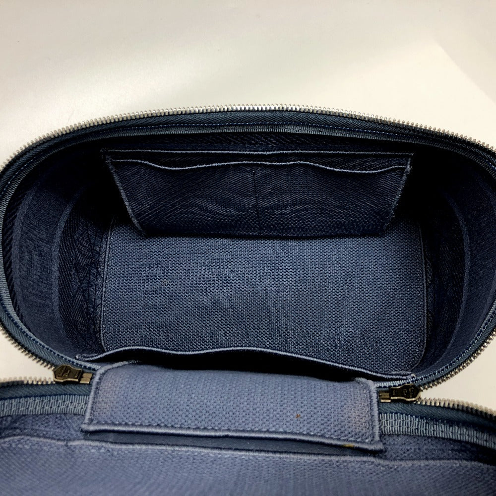 Dior Vanity bag canvas blue Canage Women Used Authentic