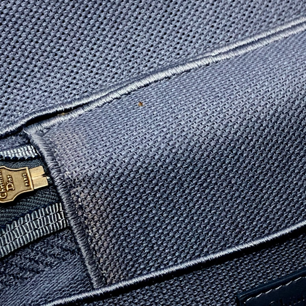 Dior Vanity bag canvas blue Canage Women Used Authentic