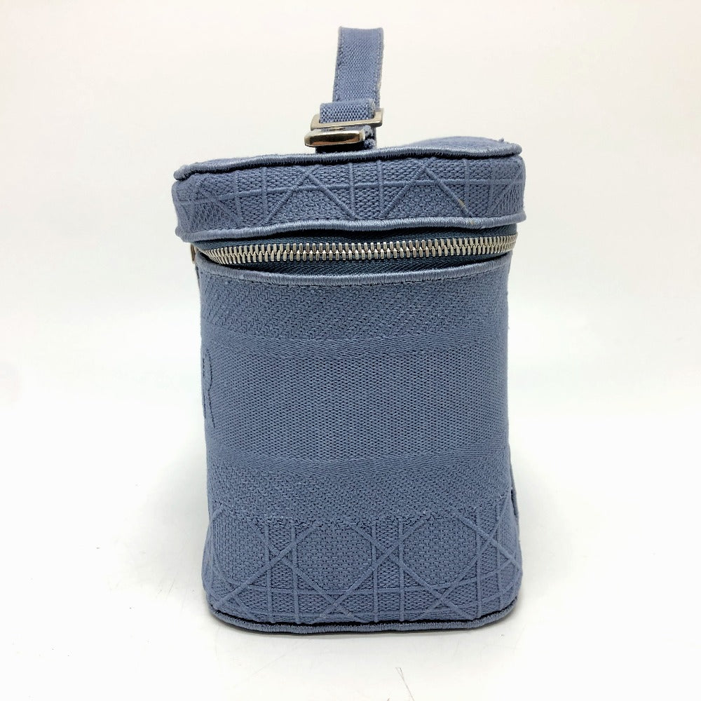Dior Vanity bag canvas blue Canage Women Used Authentic