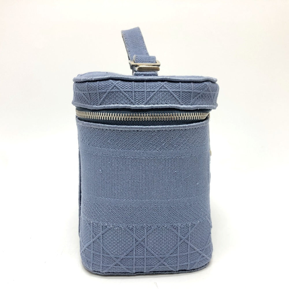 Dior Vanity bag canvas blue Canage Women Used Authentic