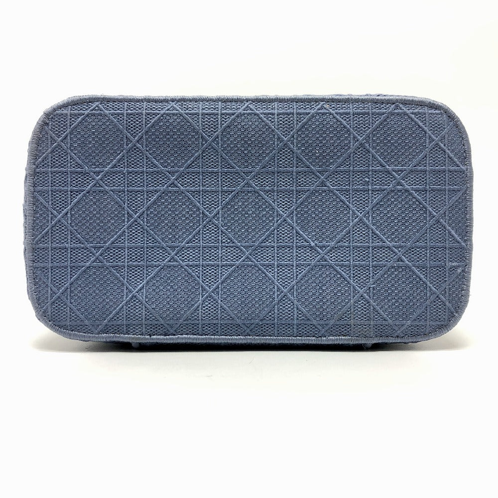 Dior Vanity bag canvas blue Canage Women Used Authentic