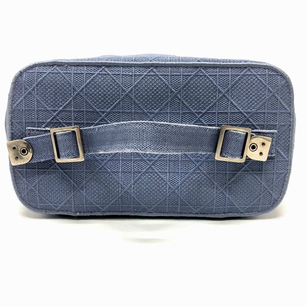 Dior Vanity bag canvas blue Canage Women Used Authentic