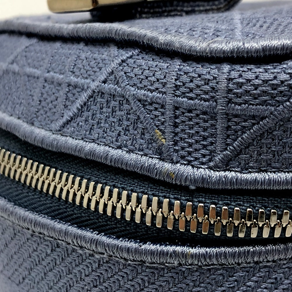Dior Vanity bag canvas blue Canage Women Used Authentic