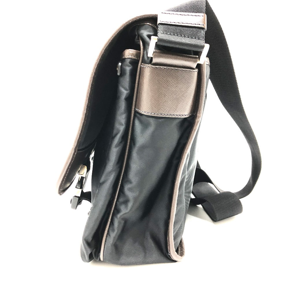 PRADA Shoulder Bag VA0793 Nylon black Messenger bag mens Used Authentic