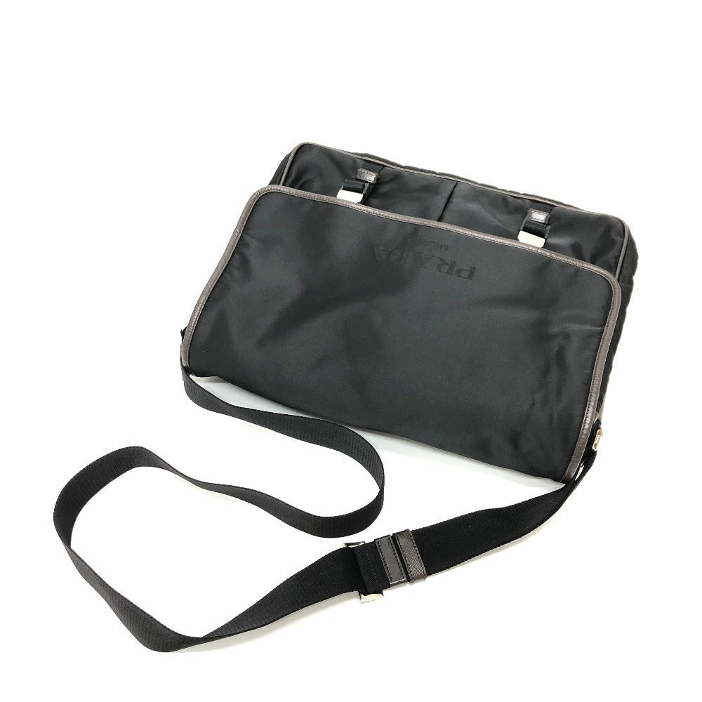 PRADA Shoulder Bag VA0793 Nylon black Messenger bag mens Used Authentic