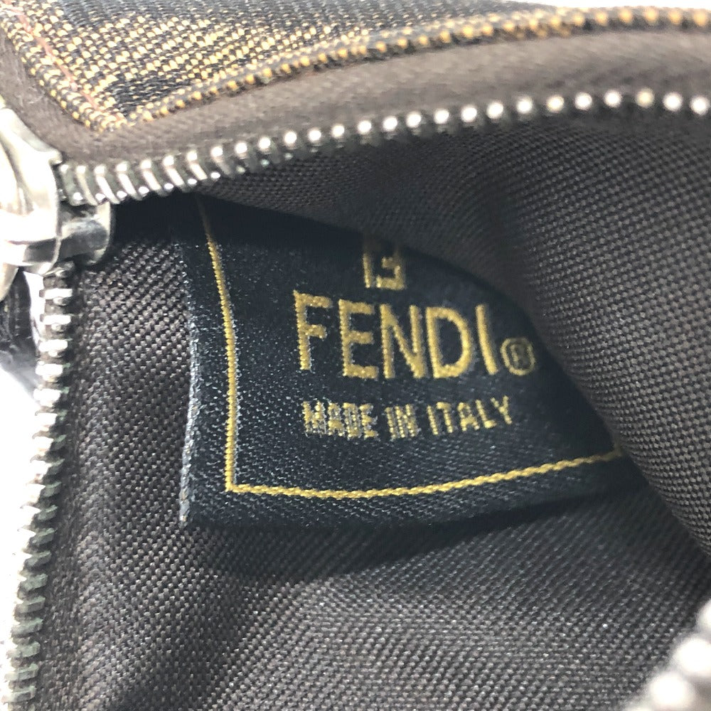 FENDI Coin case canvas Brown Zucca