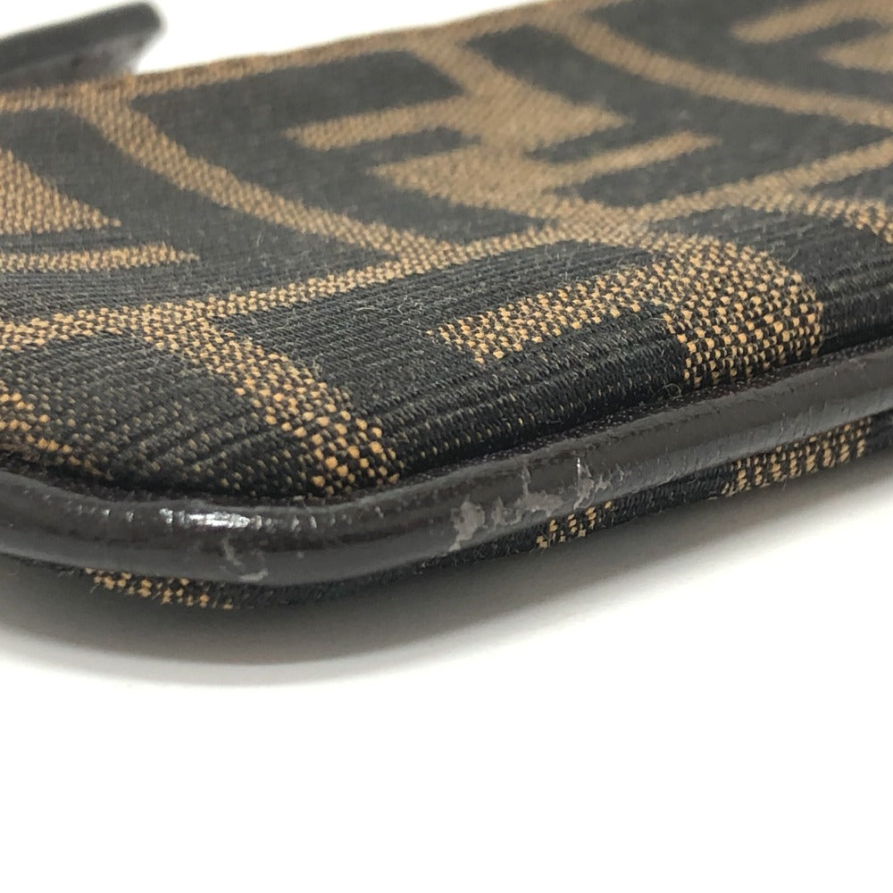 FENDI Coin case canvas Brown Zucca