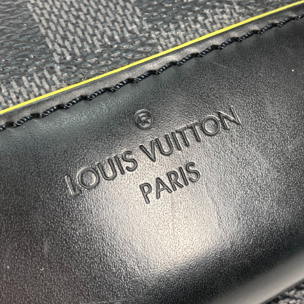 LOUIS VUITTON Shoulder Bag N42424 Damier Grafitto Canvas black Damier Grafitte Avenue Sling Bag mens Used Authentic