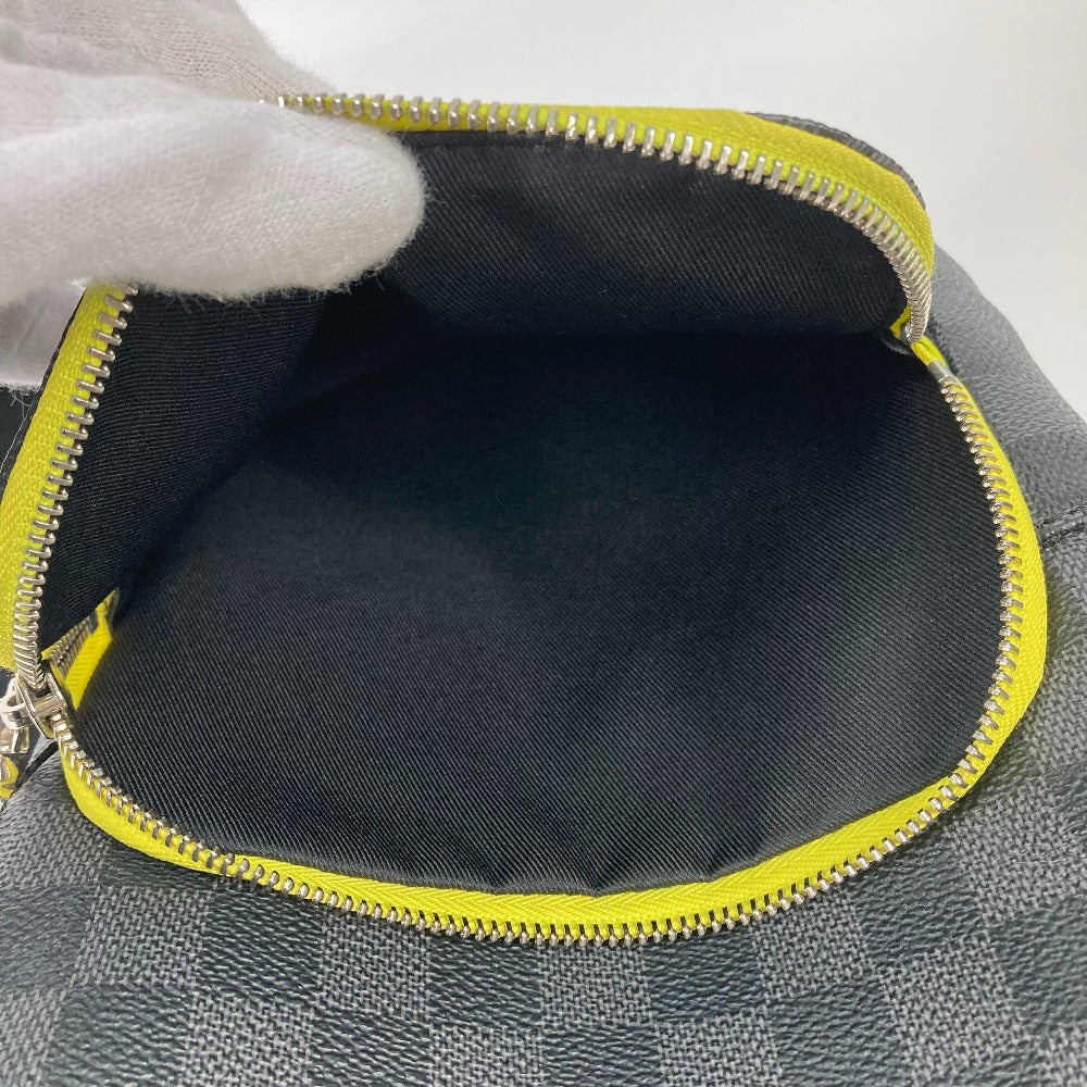 LOUIS VUITTON Shoulder Bag N42424 Damier Grafitto Canvas black Damier Grafitte Avenue Sling Bag mens Used Authentic