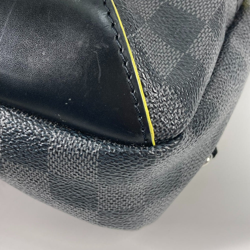 LOUIS VUITTON Shoulder Bag N42424 Damier Grafitto Canvas black Damier Grafitte Avenue Sling Bag mens Used Authentic