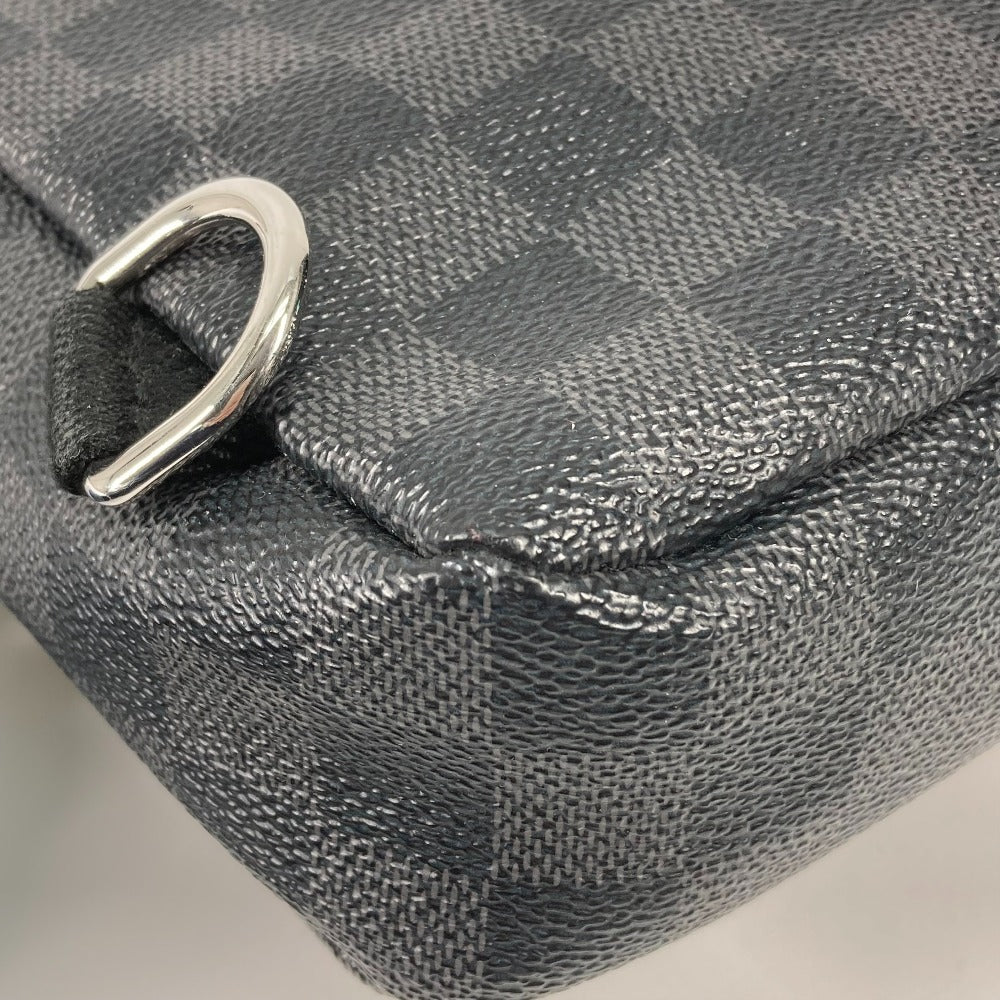 LOUIS VUITTON Shoulder Bag N42424 Damier Grafitto Canvas black Damier Grafitte Avenue Sling Bag mens Used Authentic