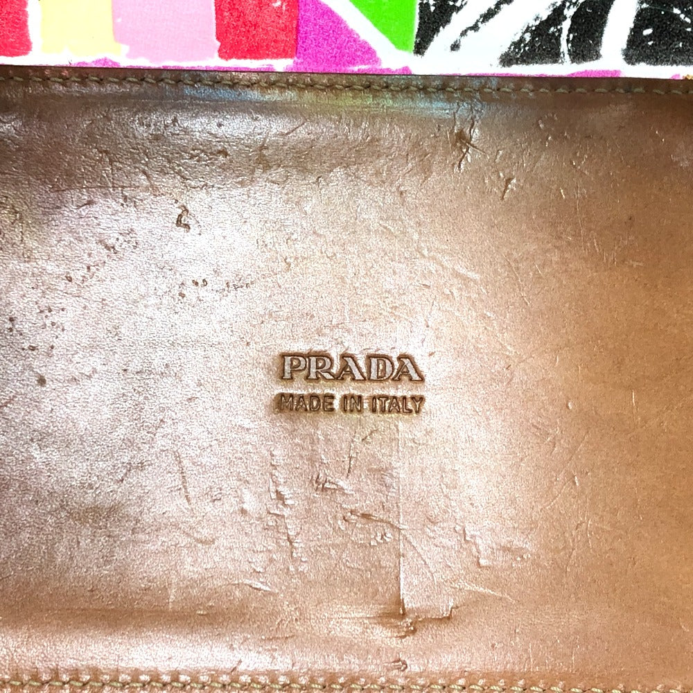 PRADA Tote Bag BR2515 Plastics/Leather multicolor Venetian print