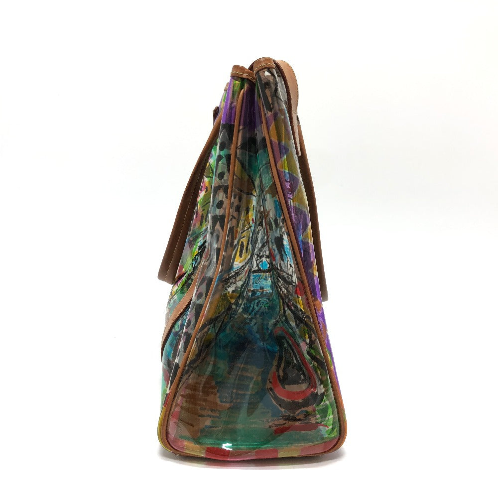 PRADA Tote Bag BR2515 Plastics/Leather multicolor Venetian print