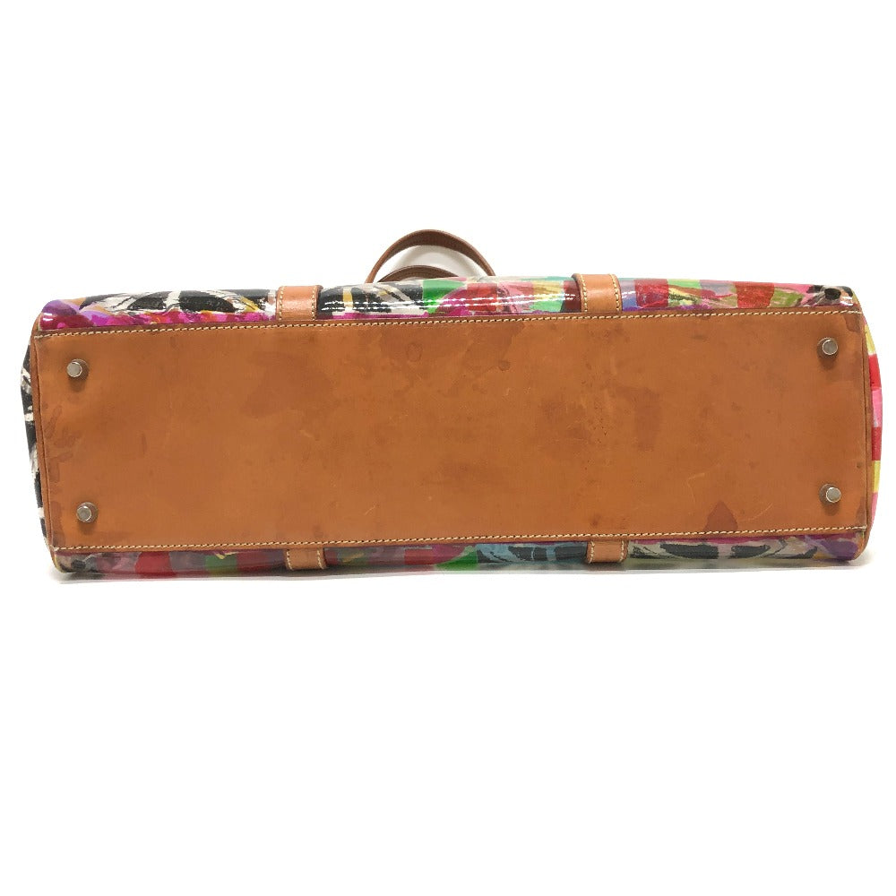 PRADA Tote Bag BR2515 Plastics/Leather multicolor Venetian print