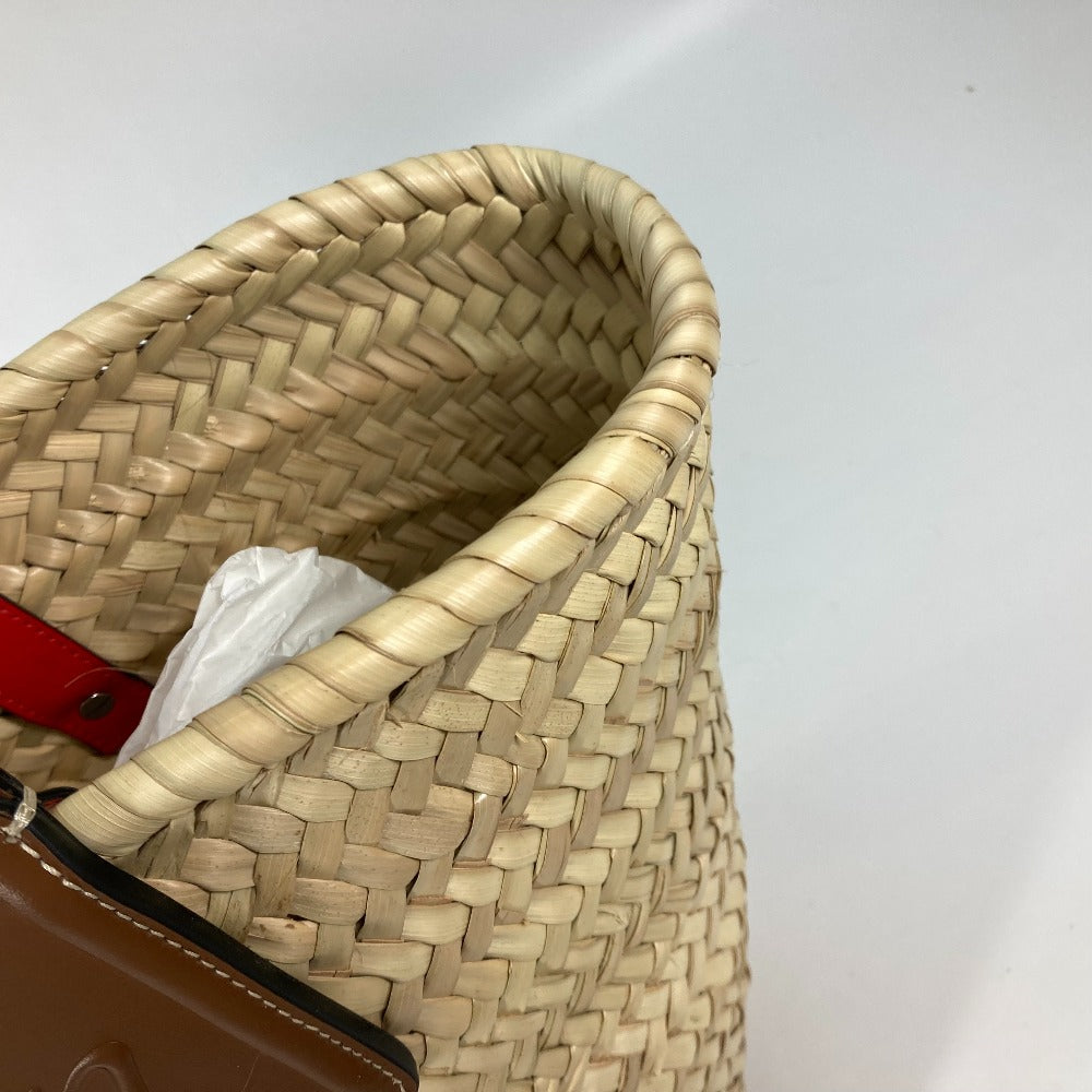 Christian Louboutin Shoulder Bag 1215220 Raffia leather beige Tote Bag Loubishore Loubishore Women Used Authentic
