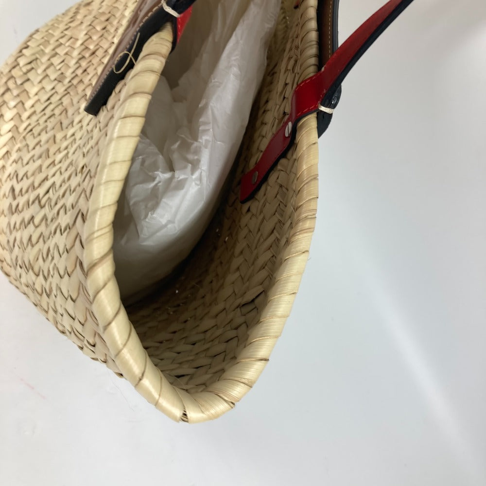 Christian Louboutin Shoulder Bag 1215220 Raffia leather beige Tote Bag Loubishore Loubishore Women Used Authentic