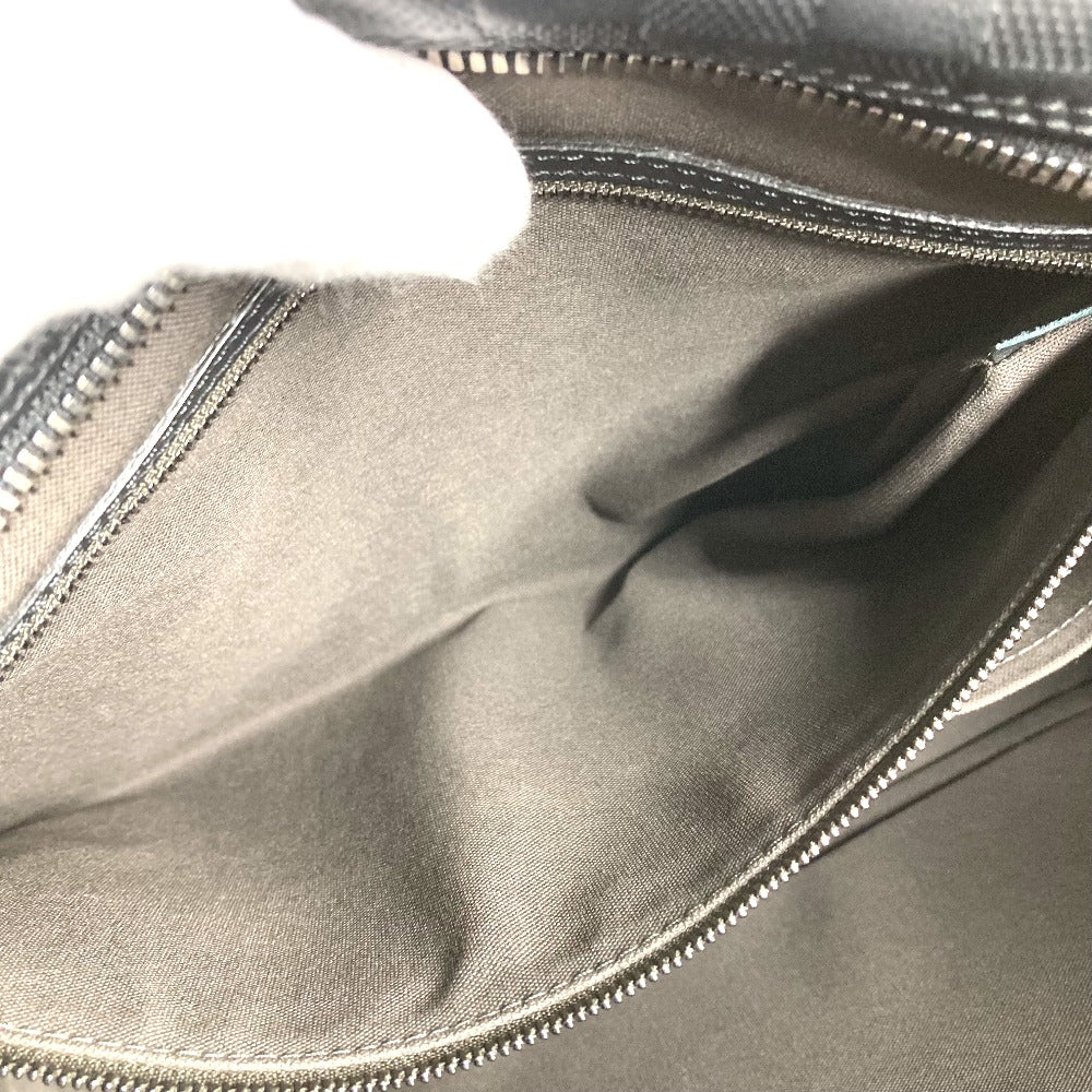 LOUIS VUITTON Handbag N41146 Damier Anfini Leather black Damier Anfini Porto Document Voyage mens Used Authentic